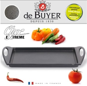 Taca do smażenia z kutego aluminium 25 x 33 cm - DE BUYER