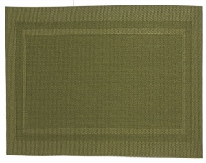 Placemat 45x30 cm pvc/pet green anice big rectangl