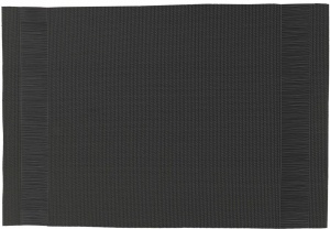 Placemat 45x30 cm pvc/pet brown big rectangle