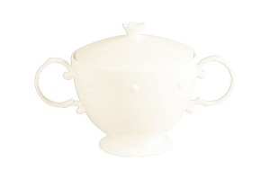 Waza do zupy z pokrywą 340 ml WHITE GOLD - RAK PORCELAIN