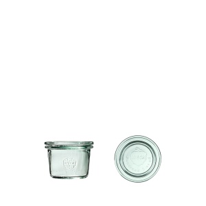 Słoik MINI-STURZ 80 ml z pokrywą - op. 12 szt - WECK