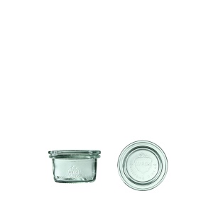 Słoik MINI-STURZ 50 ml z pokrywą - op. 12 szt - WECK