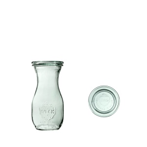 Butelka SAFTFLASCHE 290 ml z pokrywą - op. 6 szt - WECK