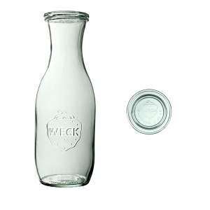 Butelka SAFTFLASCHE 1062 ml z pokrywą - op. 6 szt - WECK