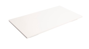 Taca 1/2 z melaminy h - 2 cm biała - VERLO