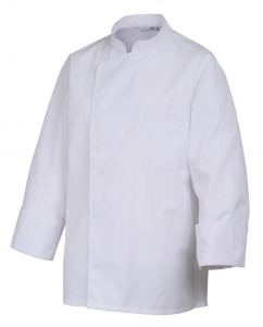 Kitel biały, biała lamówka, długi rękaw rozmiar XXL ENERGY - ROBUR