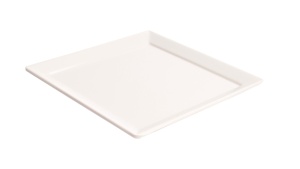 Talerzyk kwadratowy z melaminy 10 x 10 cm biały - VERLO