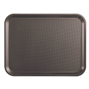 Taca antypoślizgowa Treadlite prostokątna brązowa 46 x 36 cm - CAMBRO