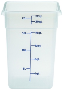 Pojemnik na żywność z przeźroczystego polipropylenu 20,8 l - CAMBRO