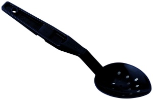 Łyżka perforowana z poliwęglanu 33,3x7,3 cm czarna
