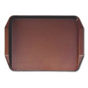 Taca z profilowanymi uchwytami 30 x 41 cm bordowa - CAMBRO