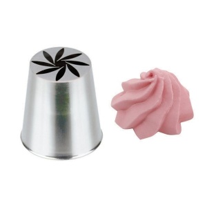 Końcówka cukiernicza ze stali nierdzewnej - kwiat, wzór nr 257 - DE BUYER