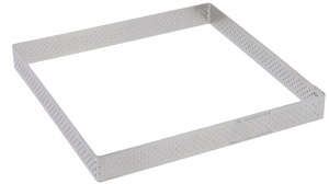 Rant kwadratowy perforowany 17,5 cm - DE BUYER