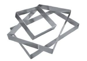 Rant prostokątny 39 x 29 cm stal nierdzewna - DE BUYER