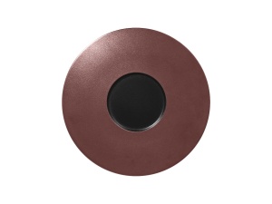 Talerz płaski gourmet brązowy 29 cm METALFUSION - RAK PORCELAIN