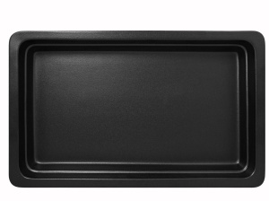 Pojemnik GN 1/1 h-2,2 cm z porcelany czarny mat - RAK PORCELAIN