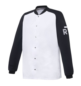 Bluza biało-czarna, długi rękaw rozmiar XXXL VINTAGE - ROBUR