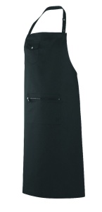 Fartuch czarny ALLURES – ROBUR