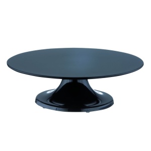 Patera z melaminy śr. 32 cm czarna