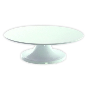 Patera z melaminy śr. 32 cm biała