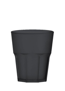 Szklanka z poliwęglanu czarna 200 ml
