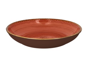 Talerz głęboki 26 cm czerwony TWIRL ? RAK PORCELAIN