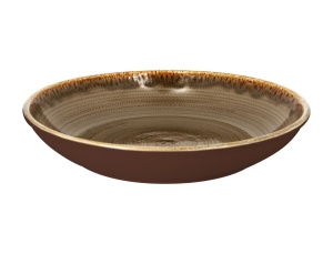 Talerz głęboki 30 cm brązowy TWIRL ? RAK PORCELAIN