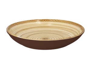 Talerz głęboki 26 cm beżowy TWIRL ? RAK PORCELAIN