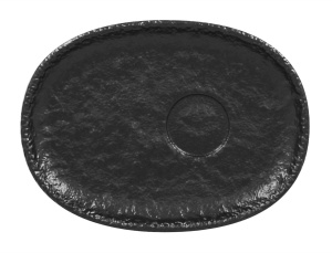 Spodek owalny do filiżanki do espresso czarny ROKS – RAK PORCELAIN