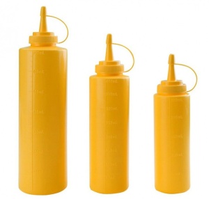 Dyspenser do sosów - żółty 0,25 l