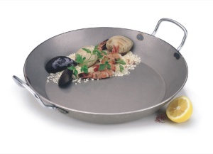 STEEL FRYING PAN W/ 2 HANDLES CARBONE PLUS 32 cm