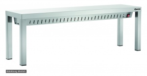 Mostek grzewczy nierdzewny - 2 lampy
