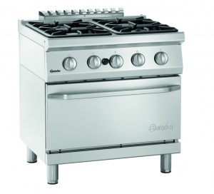 Kuchnia gazowa 4-palnikowa z piekarnikiem gazowym GN 2/1