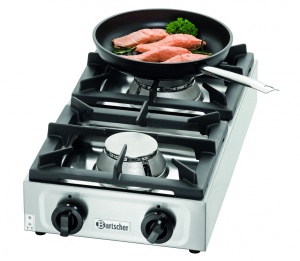 Kuchnia nastawna gazowa 2-palnikowa 11kW | Bartscher