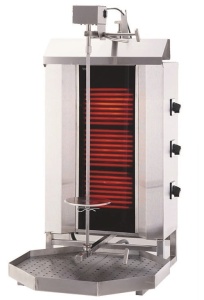Gyros opiekacz elektryczny do kebaba 3 palniki wsad 40kg
