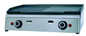 Płyta grillowa gazowa ryflowano/gładka 6,4kW