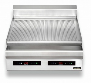 Płyta grillowa elektryczna nastawna podwójna ryflowana Zernike