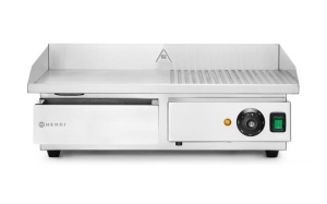 Płyta grillowa Kitchen Line - 1/2 gładka, 1/2 ryflowana | Hendi 203231