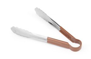 Szczypce do serwowania HACCP 250 mm Brązowy | Hendi 171929