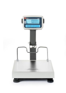 Waga platformowa LCD ze składanym wysięgnikiem i z legalizacją, seria EKO+, 60 kg | Hendi BEK+C035X040060-KB