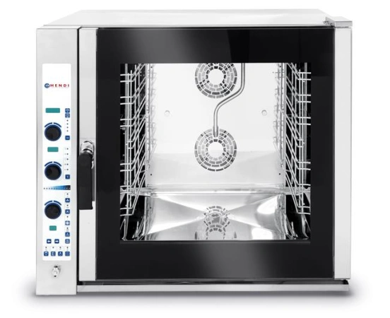 Piec konwekcyjno-parowy 7xGN 1/1, elektryczny, sterowanie elektroniczne | Hendi 225561