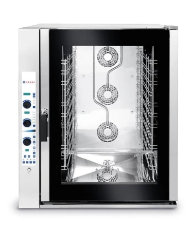 Piec konwekcyjno-parowy 11xGN1/1, elektryczny, sterowanie elektroniczne | Hendi 225585