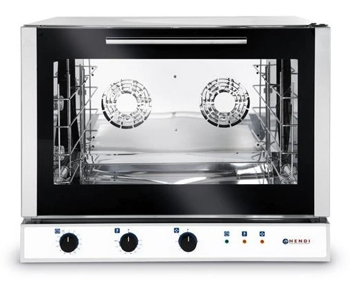 Piec piekarniczy, konwekcyjny z nawilżaniem 4x600x400mm - elektryczny, sterowanie manualne, trójfazowy | Hendi 225523
