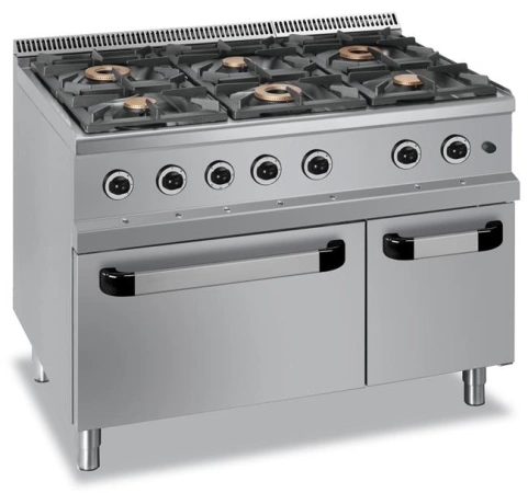 KUCHNIA GAZOWA 6-PALNIKOWA Z PIEKARNIKIEM GAZOWYM- TYPU MAXI Hendi G6SFA77
