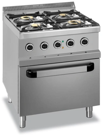 Kuchnia gazowa z piekarnikiem elektrycznym linia 700 4-palnikowa