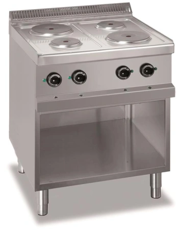 Kuchnia elektryczna na podstawie z trzech stron zamkniętej linia 700 4-płytowa