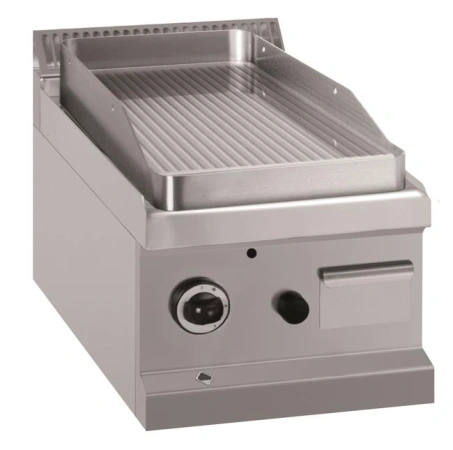 Płyta grillowa stołowa - gazowa, ryflowana, linia 700