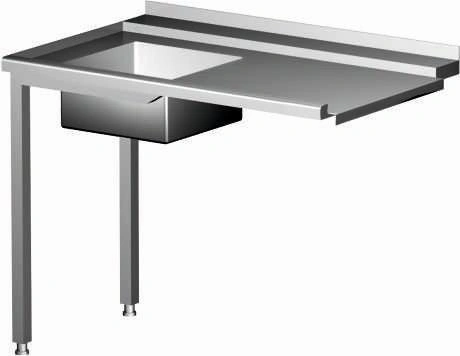 Stół załadowczy do zmywarek ze zlewem Hendi 231777