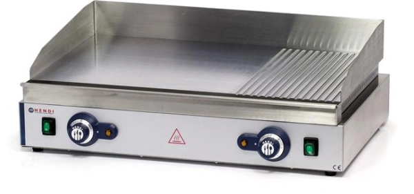 Płyta grillowa 2/3 gładka, 1/3 ryflowana | Hendi 203163