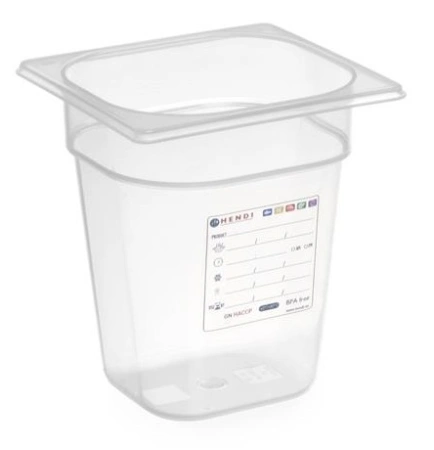Pojemnik GN HACCP 1/6200mm | Hendi 880456